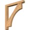 Ekena Millwork Westlake Block Smooth Bracket w/ Offset Brace, Western Red Cedar, 5 1/2"W x 40"D x 44"H BKT0604X40X44WTL05SWR - alternate 1